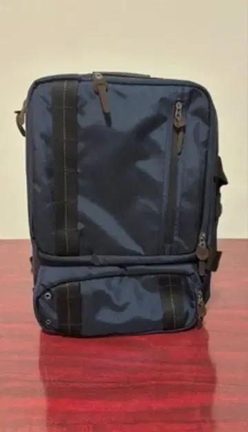 네이비 나일론 럭색 백팩