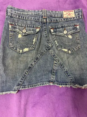 True Religion 데님 미니 스커트 27