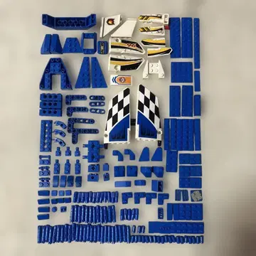 LEGO 블루 화이트 부품 테크닉 닌자고 가동 연결 탈것
