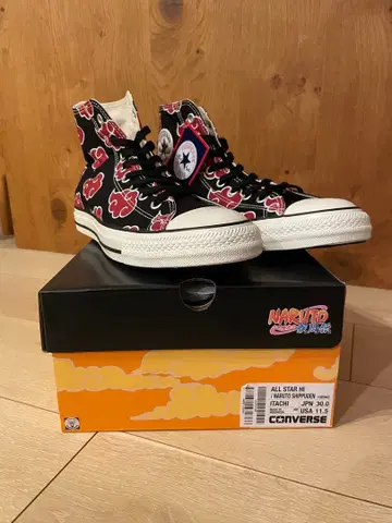 [미사용 새상품] 30cm 컨버스 올스타 우치하 이타치 NARUTO