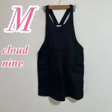 cloud nine 클라우드나인 블랙 오버롤 스커트 원피스