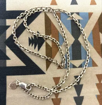 SAAD 실버 925 팥 체인 목걸이 55cm 폭 4mm