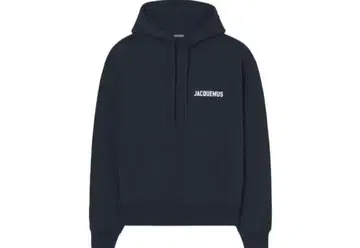 JACQUEMUS 네이비 후드티 후드 부착