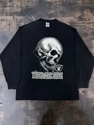 00s RAIDERS 스컬 롱T XL 레이더스 양면 프린트