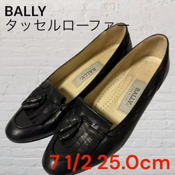 BALLY 태슬 로퍼 7 1/2 25.0cm 블랙