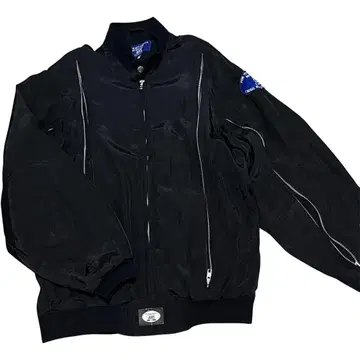 아식스 블랙 나일론 자켓 L 사이즈