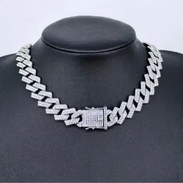 고져스 목걸이 키헤이 체인 지르코니아 반짝반짝 실버