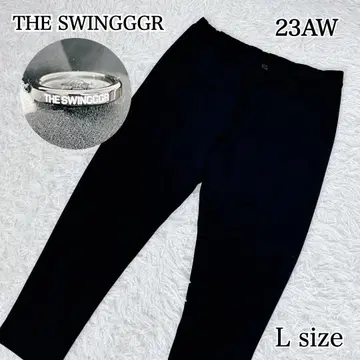 최근 스윙어 23AW 팬츠 L 블랙 맨투맨 골프 조거 팬츠