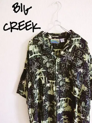 D220914 BIG CREEK 올 패턴 반팔 셔츠