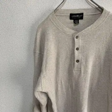 에디바우어 블랙택 헨리 서멀 와플 90s 롱티