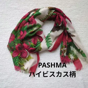 PASHMA 하이비스커스 패턴 스톨