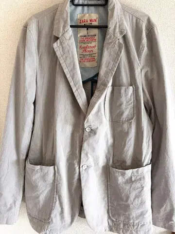 [ 희귀 디자인 ] ZARA MAN 자라맨 테일러드 자켓 L 베이지