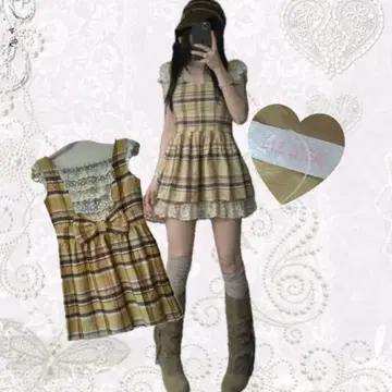 LIZ LISA 체크 원피스 모리걸 새상품 택 포함