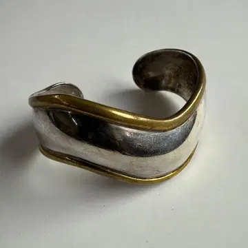 80s MEXICO SILVER925 실버 놋쇠 콤비 뱅글 멕시코