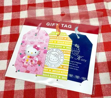 새상품 산리오 장미 키티 헤이세이 레트로 헬로키티 기프트 택 초레어