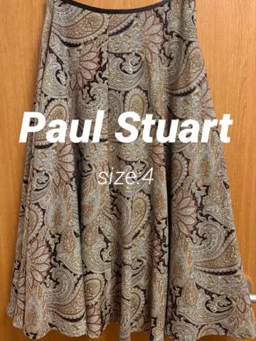 [ 폴 스튜어트 ] 페이즐리 무늬 롱 스커트