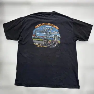 Harley-Davidson 티셔츠 블랙 미국제 2XL 루즈한 사이즈