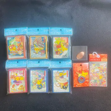 포켓몬 센터 토호쿠 스티커 카드 슬리브 로고 핀즈 묶음 판매