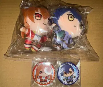 에스텔과 요슈아 봉제 인형 키링 & 캔뱃지 세트