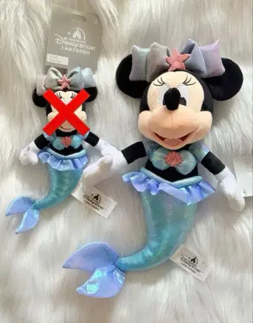 최종 가격 인하 상하이 디즈니 미니 마우스 인어공주 봉제 인형