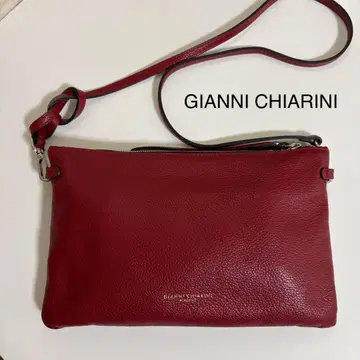 [새상품급] 잔니 키아리니 가죽 숄더 보르도 사선 크로스백