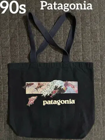 patagonia 파타고니아 호쿠사이 연어 파도 토트백 USA제