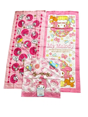 마이멜로디 페이스 타월 워시 타월 세트