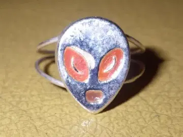 90'S 에이리언 토이링 458 10.5호 빈티지 반지 우주인 UFO