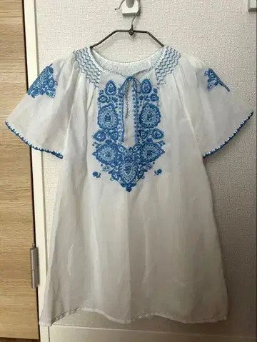동유럽 자수 빈티지 헝가리 블라우스 핸드메이드