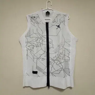 OAKLEY 오클리 니트 지퍼 베스트 스컬 자수 XL