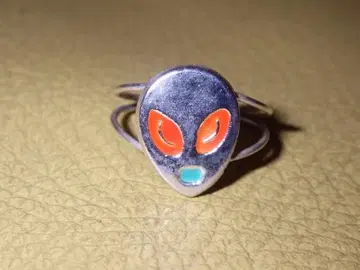 90'S 에이리언 토이링 460 12.5호 빈티지 반지 우주인 UFO