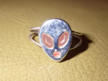 90'S 에이리언 토이 링 461 15호 빈티지 반지 우주인 UFO