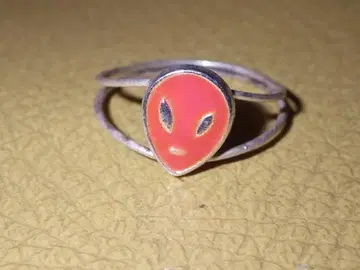 90'S 에이리언 토이링 465 13.5호 빈티지 반지 우주인 UFO