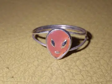 90'S 에이리언 토이 링 466 14호 빈티지 반지 우주인 UFO