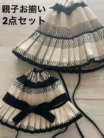 프릴 달린 밀짚모자, 모자 세트, 키즈 UV 컷, 로나 메이레 스타일