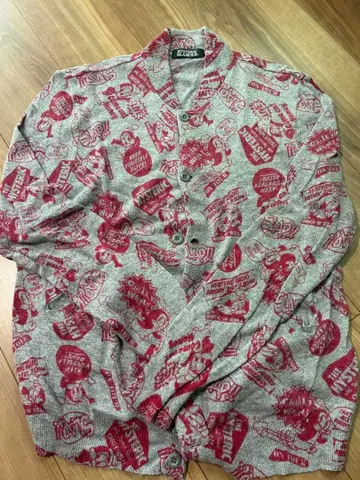 HYSTERIC GLAMOUR 코믹 프린트 가디건