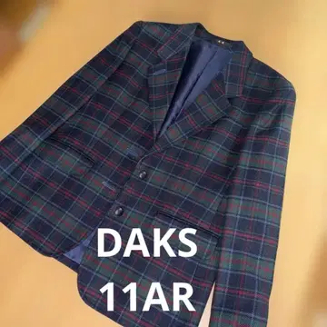 새상품급 DAKS 체크 무늬 테일러드 자켓 11호