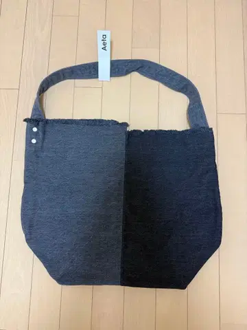 새상품 Aeta 데님 토트백 블랙/그레이 BD04 2