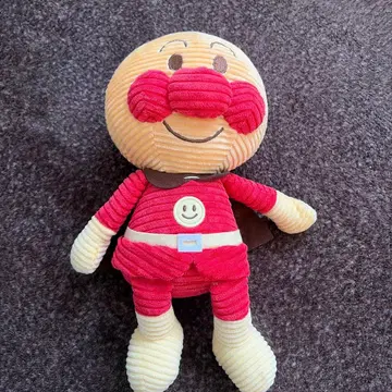 호빵맨 코듀로이 봉제 인형 호빵맨 뮤지엄