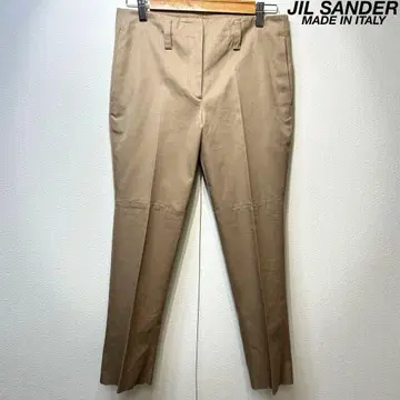 레어 새상품급 JIL SANDER 센터 프레스 디자인 슬랙스 팬츠