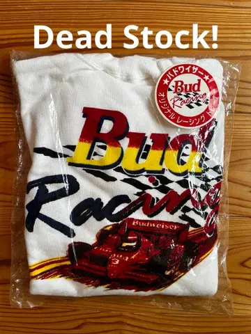 [레어 데드스탁] 버드와이저 레이싱 맨투맨 기업 로고 화이트 L 상당