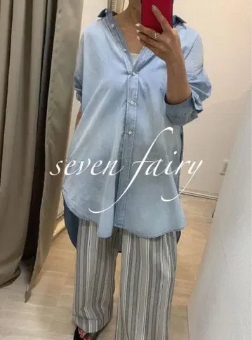 세븐 페어리 BLUEFLONCE 고급 셔츠 새상품 16500엔