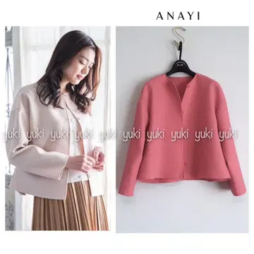 ANAYI 카르제 리버 숏코트 38 핑크