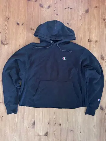 Champion 블랙 후드티 리버스 위브 90s~00s