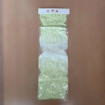 도쿄 에츠비 순수 실크 오비아게 와카쿠사색 미사용품