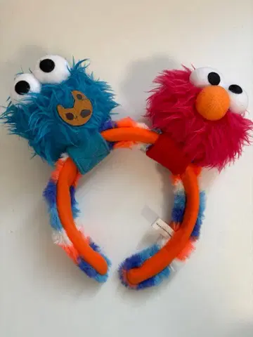 엘모와 쿠키 몬스터 머리띠