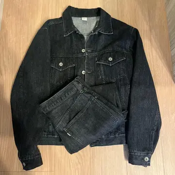 ovy Japan Black Washed Denim 셋업 M