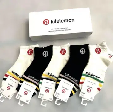새상품 lululemon 여성 양말 5족 세트