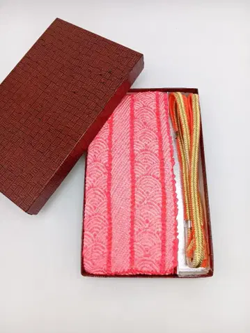 오비 장식 천 허리띠 세트 핑크 일본 정통의상 소품 기모노 후리소데