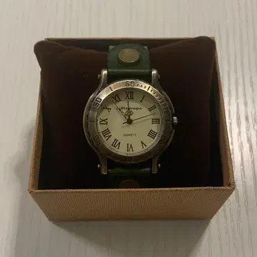 little magic 천연 가죽 손목시계 쿼츠